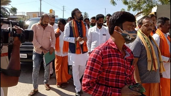  Chitradurga: Minister B.Sriramulu Reaction On Congress Protest In Bhadravathi