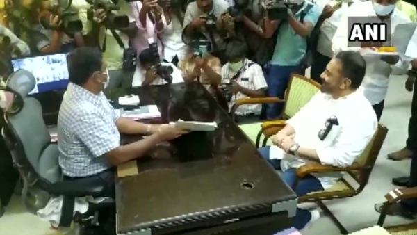 TN Elections 2021: MNM chief Kamal Haasan Files His Nomination From Coimbatore South Constituency TN Elections 2021: MNM chief Kamal Haasan Files His Nomination From Coimbatore South Constituency