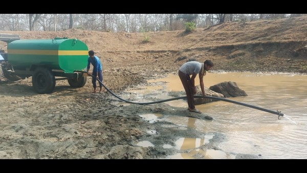 Mysuru: Forest Dept Filling Water In The Lakes To Quench Thirst Of Wild Animals 