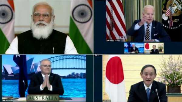 Quad Countries Discusses Covid Vaccine Manufacturing, Counter Threat In Indo-Pacific Region Quad Countries Discusses Covid Vaccine Manufacturing, Counter Threat In Indo-Pacific Region