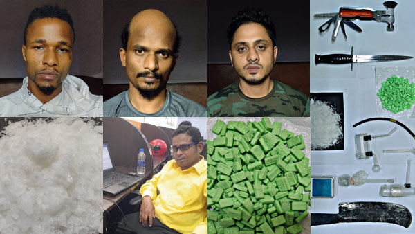 Four drug peddlers arrested by CCB Four drug peddlers arrested by CCB