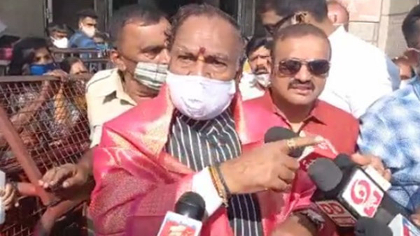 Mysuru: Minister KS Eshwarappa Visited To Chamundi Hill