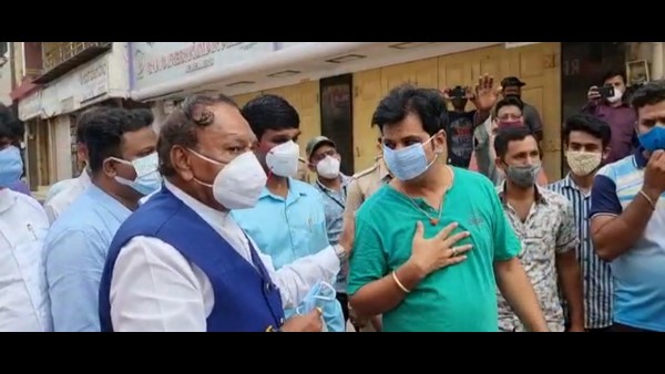 KS Eshwarappa ask Merchants to follow Covid norms and wear Norms 