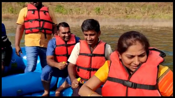 Hiriyuru MLA K.Poornima Srinivas Watched Yuvaratna Cinema On Weekend