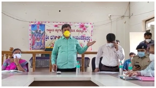 Davanagere: MLA Renukacharya Helps To Solve Oxygen Shortage Issue In Honnali