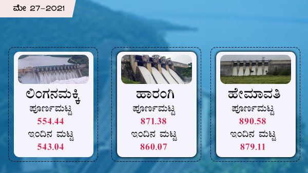ಹೇಮಾವತಿ, ಲಿಂಗನಮಕ್ಕಿ, ಹಾರಂಗಿ