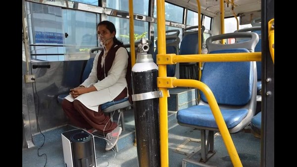 Oxygen On Wheels Bus Service Launches To An Emergency Oxygen Facility In Bengaluru