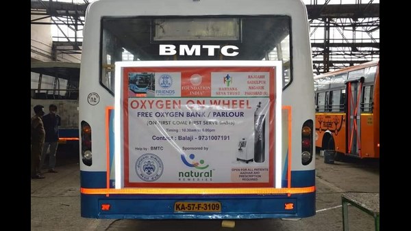 Oxygen On Wheels Bus Service Launches To An Emergency Oxygen Facility In Bengaluru