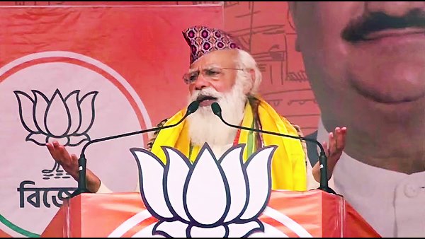  ಪ್ರಧಾನಿ ಮೋದಿ ಪಶ್ಚಿಮ ಬಂಗಾಳದಲ್ಲಿ ಸಾರ್ವಜನಿಕ ಸಭೆ