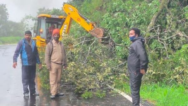 Portion Of Bridge Washed Away Due To Heavy Rain In Belthangady 