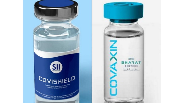  ಕೊವ್ಯಾಕ್ಸಿನ್ ಮತ್ತು ಕೋವಿಶೀಲ್ಡ್ ಲಸಿಕೆಯ ಮೊದಲನೇ ಮತ್ತು ಎರಡನೇ ಡೋಸ್ 