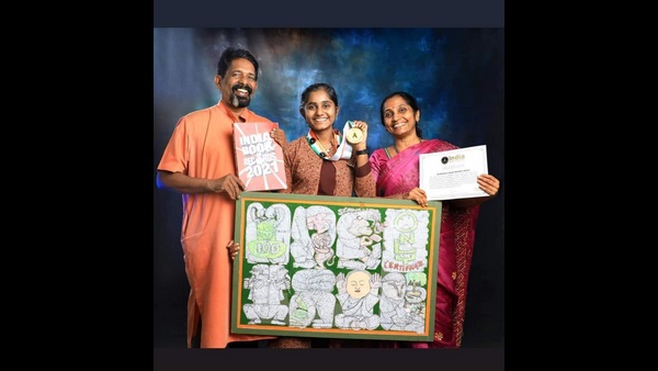 Mangaluru: 16-year-old Girl Enters India Book Of Records For Drawing SSLC Full Text Book