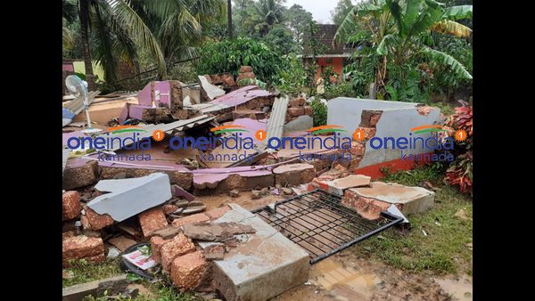 Houses Damaged In Karwar Taluk Due To Release Of Water From Kadra Dam