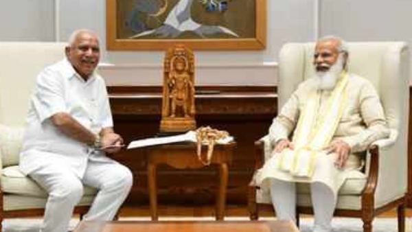 CM Yediyurappa met the Prime Minister Modi in Delhi CM Yediyurappa met the Prime Minister Modi in Delhi