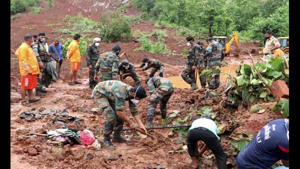 Flood relief operations by the three Services in Maharashtra, Karnataka & Goa 