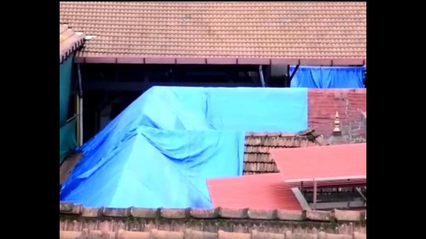Mangaluru: Leak In Kukke Subramanya Swamy Temple Roof During The Rainy Season Mangaluru: Leak In Kukke Subramanya Swamy Temple Roof During The Rainy Season