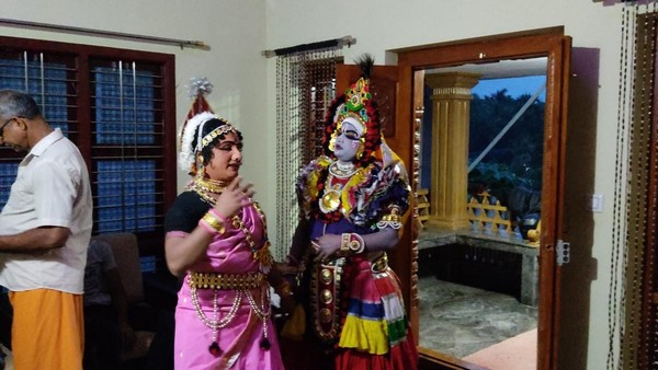 Yakshagana In Dakshina Kannada District; Small Teams Performance At Houses
