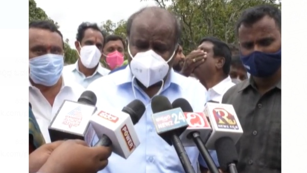 Ramanagara: Former CM HD Kumaraswamy Reaction On Union Ministers Jan Ashirwad Yatra 