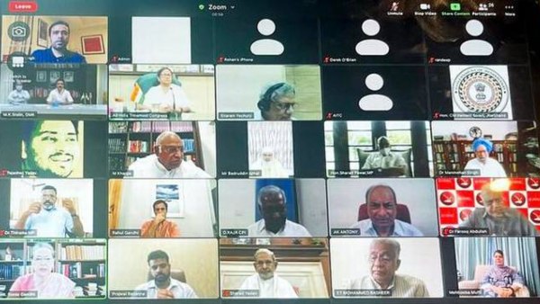  ಸೋನಿಯಾ ಗಾಂಧಿ ಕರೆದಿದ್ದ ವಿರೋಧ ಪಕ್ಷಗಳ ವರ್ಚುಯಲ್ ಸಭೆ