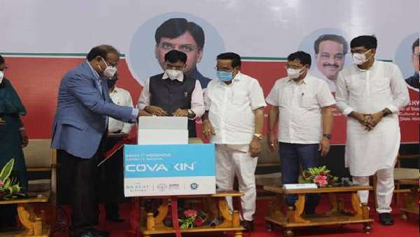 Health Minister Mansukh Mandaviya releases first commercial batch of Covaxin manufactured in Gujarat
