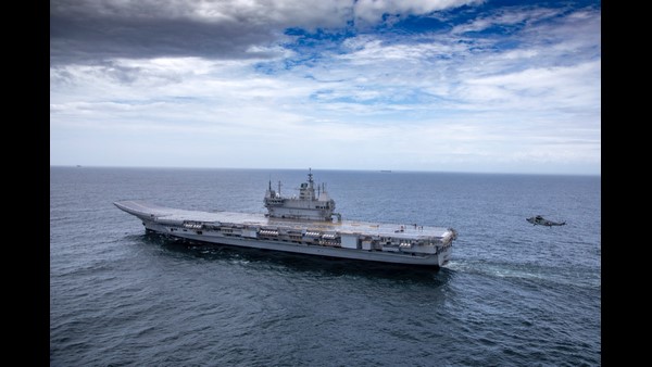 Aircraft Carrier Vikrant Returns After Sea Trials