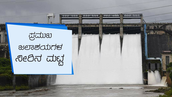 ಕರ್ನಾಟಕದ ಹವಾಮಾನ ವರದಿ, ಅಣೆಕಟ್ಟುಗಳ ವಿವರ 