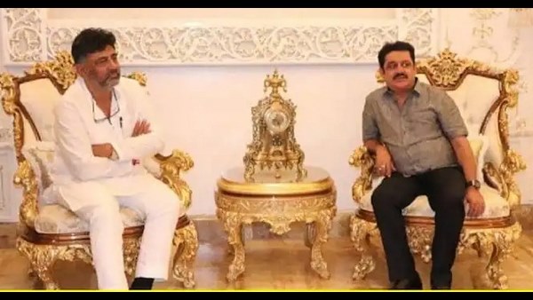  ಇಡಿ ದಾಳಿ ನಡೆದ ಬೆಂಗಳೂರಿನ ಬಂಬೂ ಬಜಾರ್ ಮನೆಗೆ ಡಿಕೆಶಿ ಭೇಟಿ