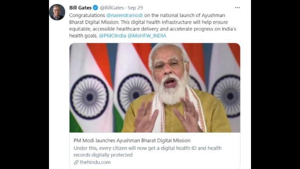 Bill Gates Praises Indias Digital Health Mission Project 