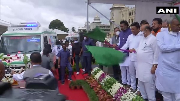 Karnataka: 120 Ambulances added for health service under Kavach Plan
