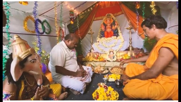 ವಿಘ್ನೇಶ್ವರ ಎಲ್ಲರ ವಿಘ್ನಗಳನ್ನು ನಿವಾರಿಸಿ ಕರುಣೆ ತೋರಲಿ: ಎಚ್‌ಡಿಕೆ