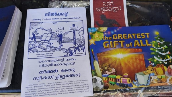 Religious Conversion Racket Active In Mangaluru; Man Places Christian Religious Papers infront of Hindus House