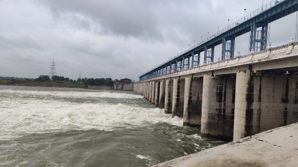 Over 35,088 cusecs water release to Bhima River from Sonna Barrage Over 35,088 cusecs water release to Bhima River from Sonna Barrage