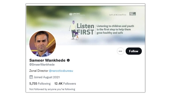 Fact Check:Three tweeter account in the name of Sameer Wankhede?