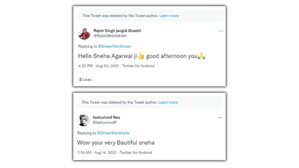 Fact Check:Three tweeter account in the name of Sameer Wankhede?