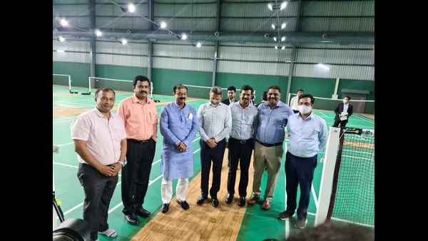  Sports Minister Narayana Gowda reviewed the preparatory preparation of the Khelo India University Games