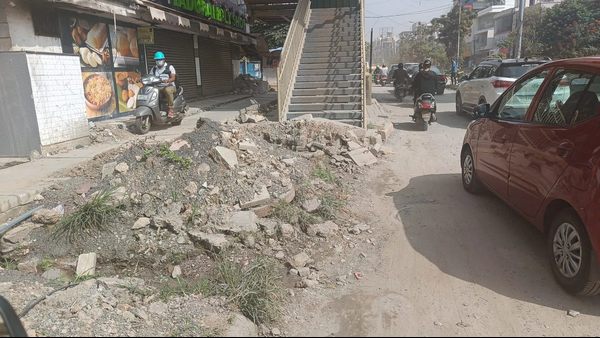 Indiranagar 100 feet road work loophole: Public Complaints on social media Koo