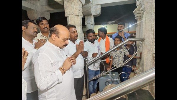 Chief Minister Basavaraj Bommai Visit Various Temples in Hanagal
