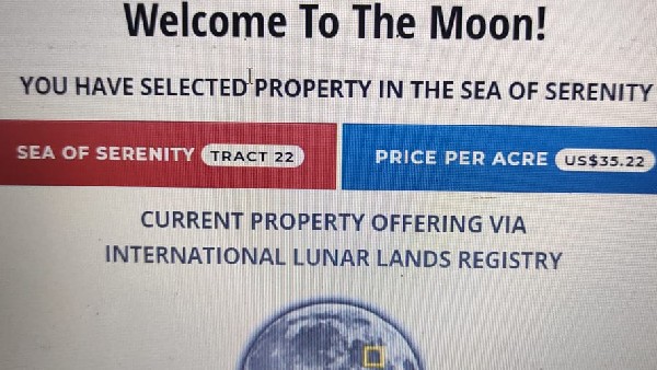 A woman cheated in Bengaluru for buying a site on the moon!