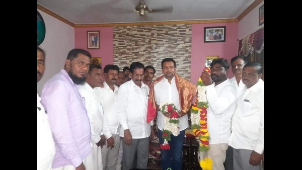  ಕಾರ್ಯಕರ್ತರ ಮನೆಗೆ ಭೇಟಿ ನೀಡಿದ ಕೆ.ಸಿ. ವೀರೇಂದ್ರ