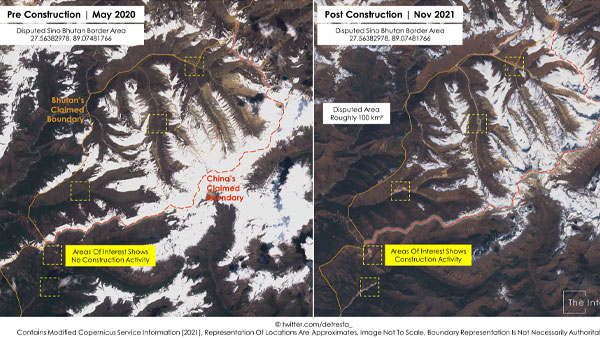 ಪರಿಸ್ಥಿತಿ ತೋರಿಸುವ ಉಪಗ್ರಹ ಚಿತ್ರಗಳು 