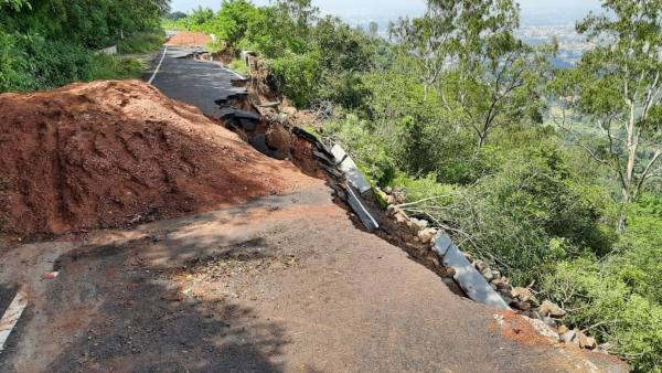 Mysuru: A Third Time Landslide In The Chamundi Hills Within 15 Days 