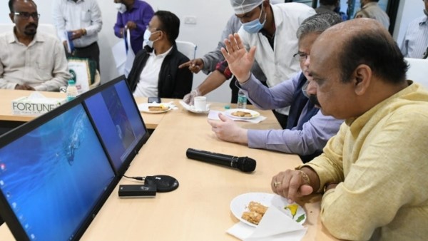 CM Basavaraj Bommai Visits Kendriya Vihar In Yelahanka To Take Stock Of The Waterlogging Situation