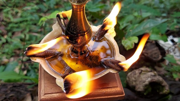 Mangaluru: Diya Lighting With Tree Shoot In Sullia