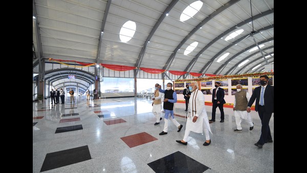 PM Narendra Modi Inaugurates Countrys First World Class Railway Station In Habibganj 