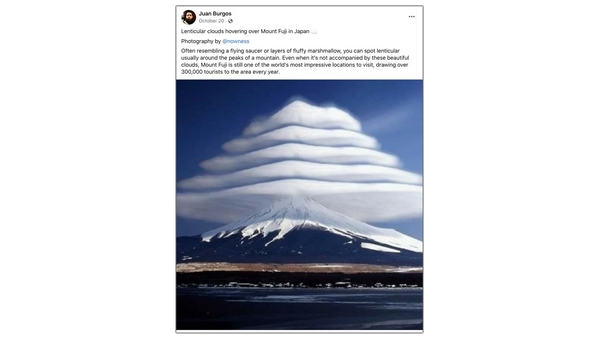 Fact Check:What is the truth behind the viral image of Mount Fuji in Japan?