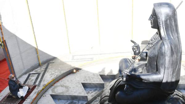 Shankaracharyas Statue Inaugurated In Kedarnath Was Built In Mysuru Shankaracharyas Statue Inaugurated In Kedarnath Was Built In Mysuru