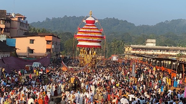 Thousands of Devotees Take Part in Panchami Rathotsava Held At Kukke Subramanya Temple