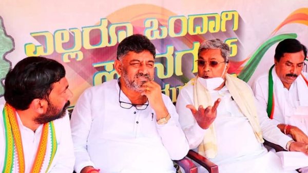 ರಾಜ್ಯದಲ್ಲಿ ಸಮರ ಸಾರಿರುವ ಕೈ ಪಡೆ