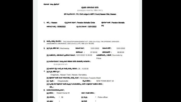 Hassan: Case Filed Against Congress Leaders Who Attended in Mekedatu Padayatra