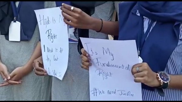 Udupi Hijab Row: Girl Students Protesting against College for Stopped From Attending Classes